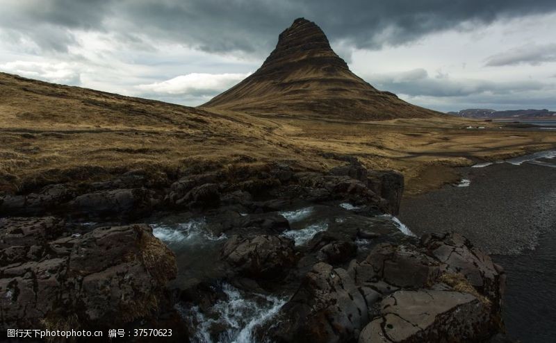 海岸线冰岛自然风景