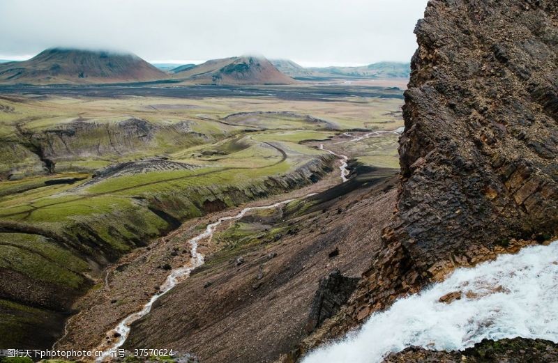 海岸线冰岛自然风景