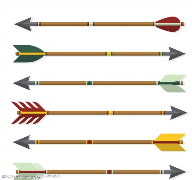 3d图库创意竹箭设计矢量素材