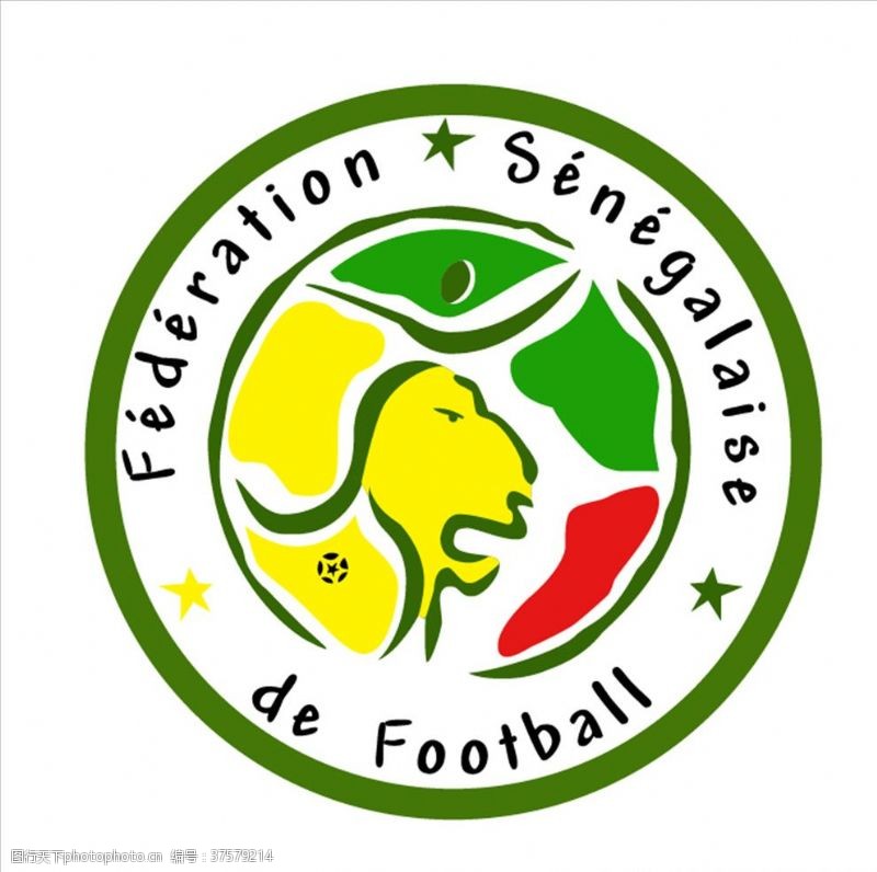 足球队徽塞内加尔足球队队徽logo
