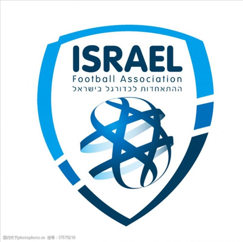足球队徽以色列国家足球队队徽logo