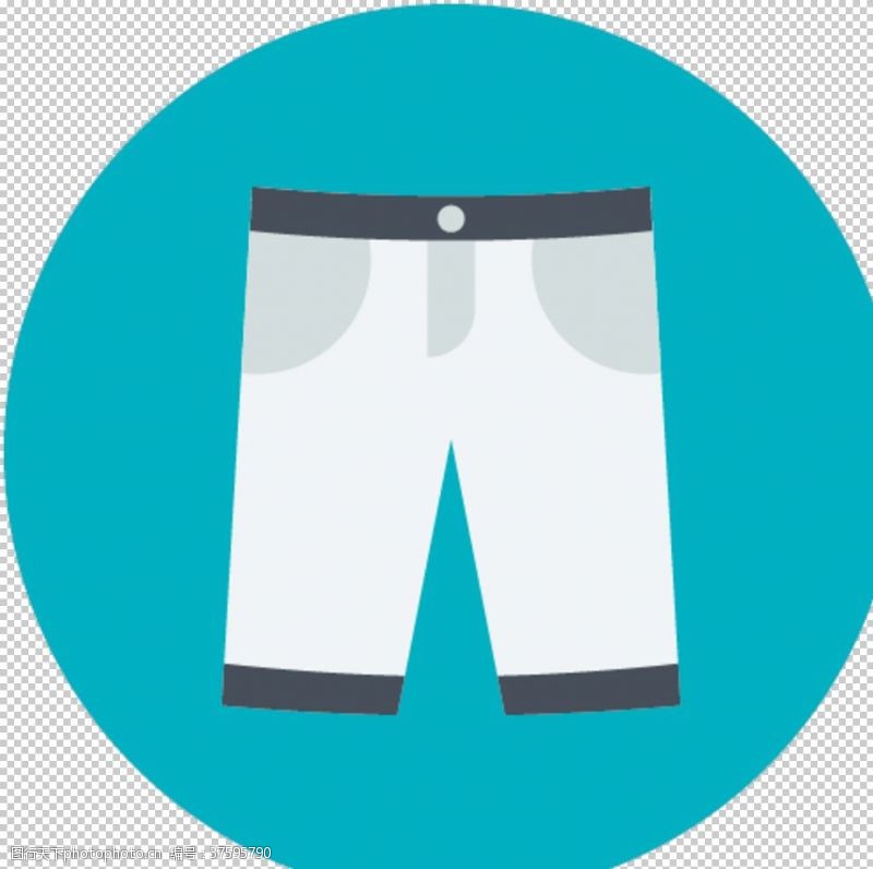 沙滩裤短裤图标