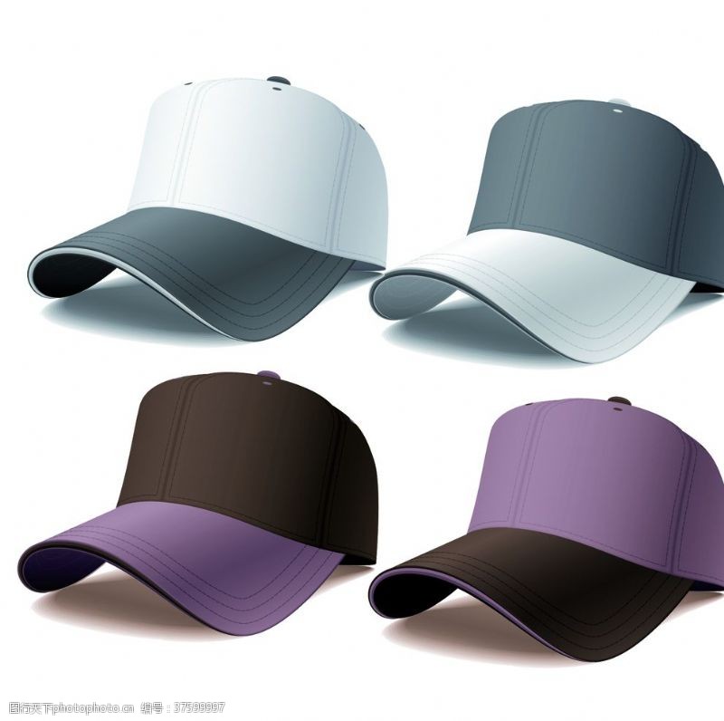 打棒球帽子素材帽子元素帽子贴图