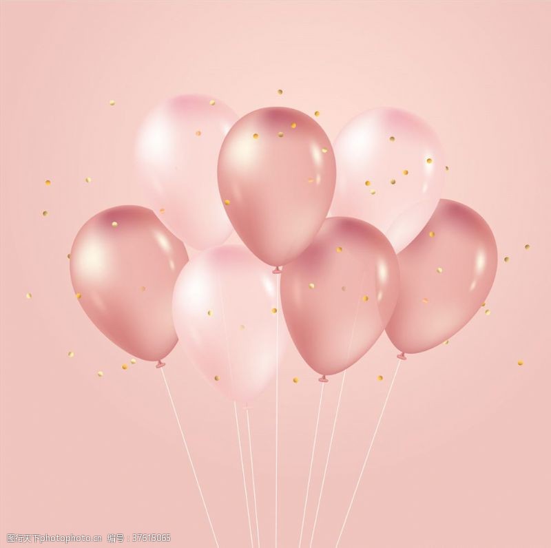 粉红女孩粉色气球