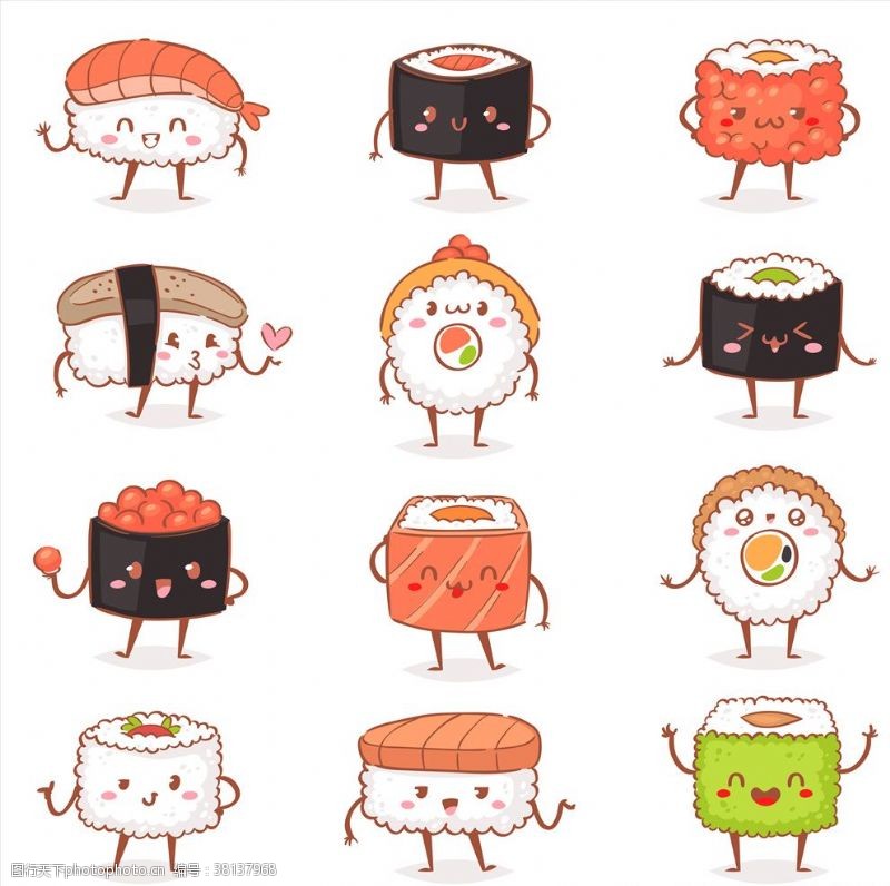 卡通的饭团图片免费下载 卡通的饭团素材 卡通的饭团模板 图行天下素材网