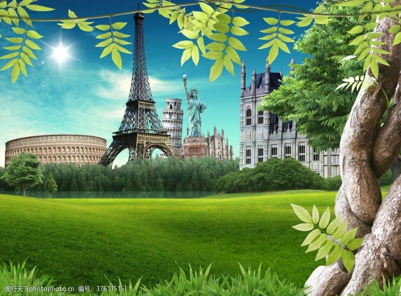 巴黎铁塔欧洲建筑
