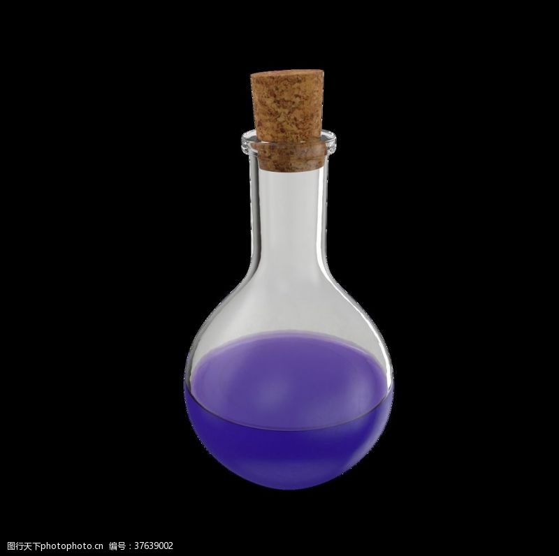 烛台玻璃药剂瓶