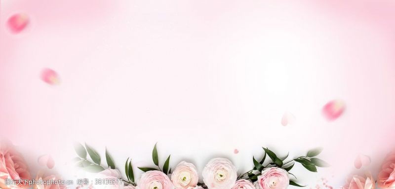 炫光粉色婚礼背景