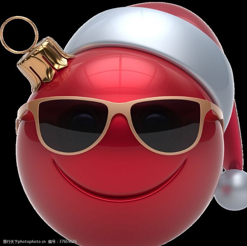 笑脸气球圣诞节表情