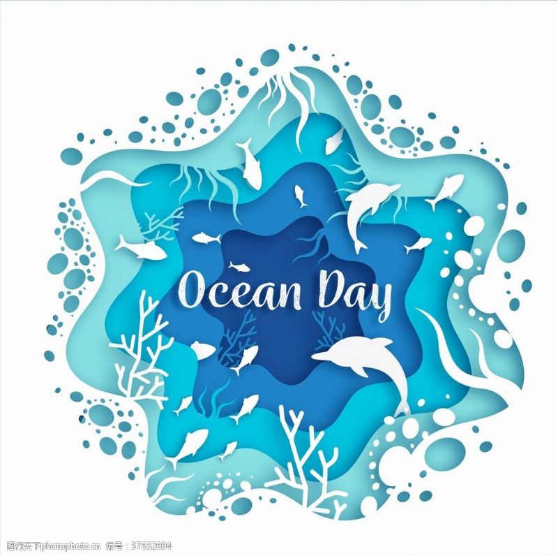 海洋日无框画世界海洋日