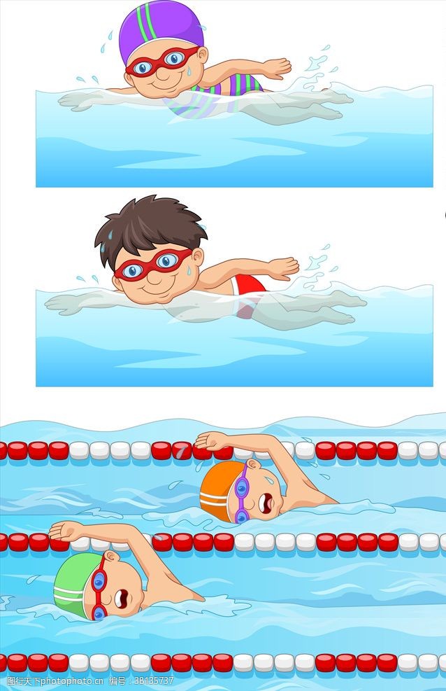 招生海报设计游泳