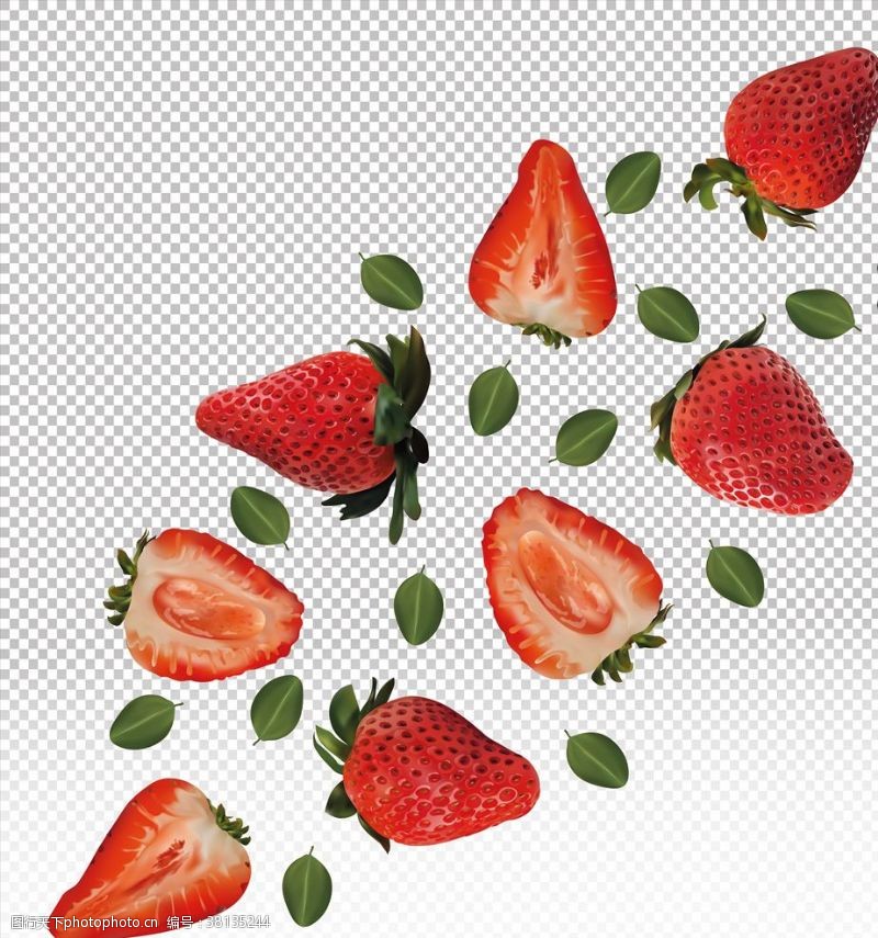 美发海报底纹草莓