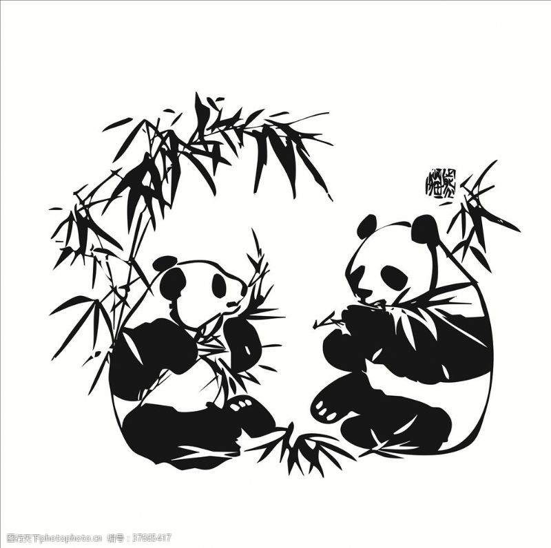 手水泥地国宝大熊猫