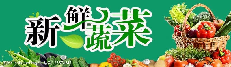 绿色蔬菜展架素材蔬菜海报
