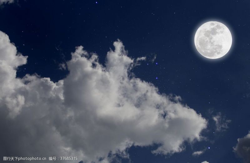 海星月夜美景