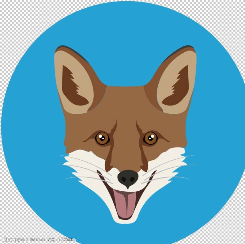 狐狸动物图标标志图形装饰素材