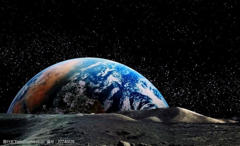 大气宇宙地表背景地球月表月球
