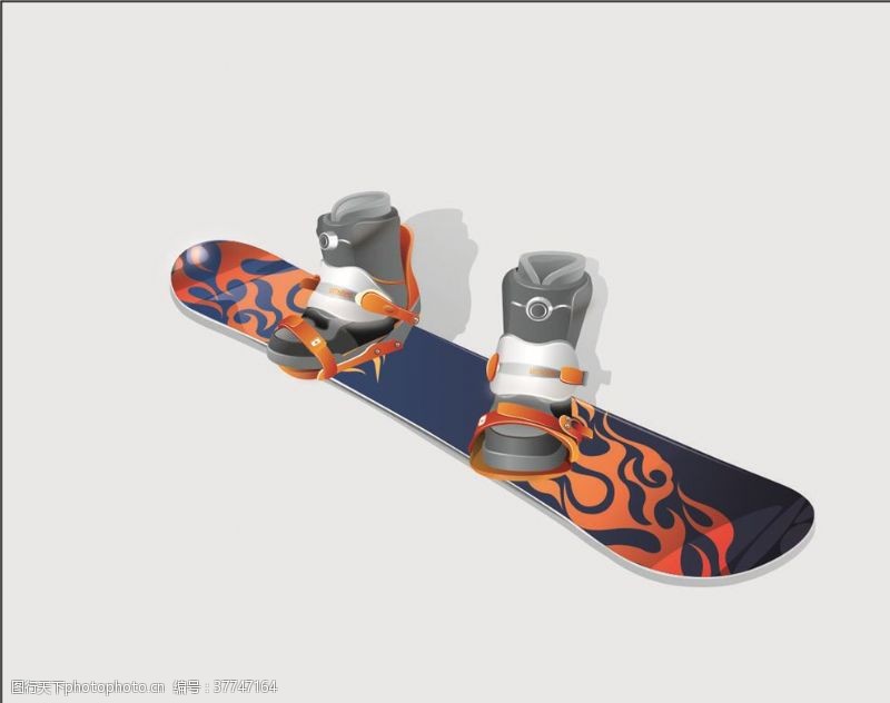 鞋矢量滑雪板素材