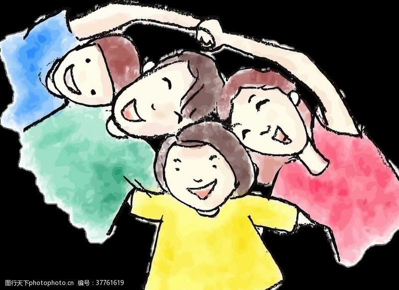 幸福家庭欢乐一家人漫画
