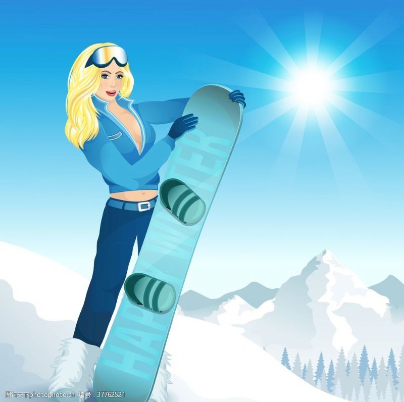 漫画体育滑雪