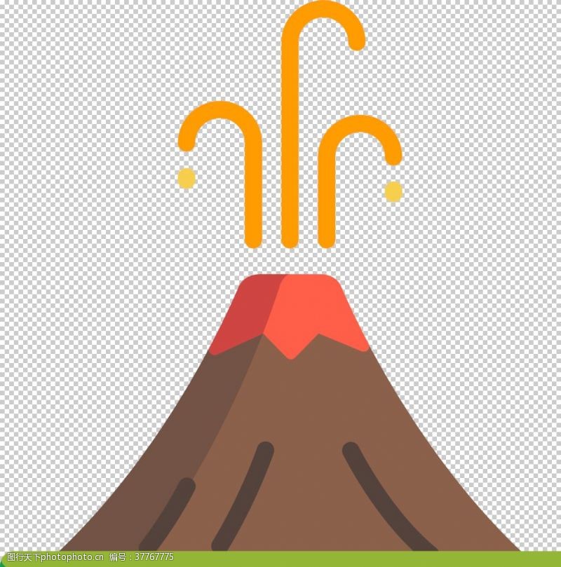 创意封面设计火山