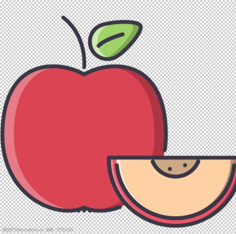 水果蔬菜图标美食苹果图标