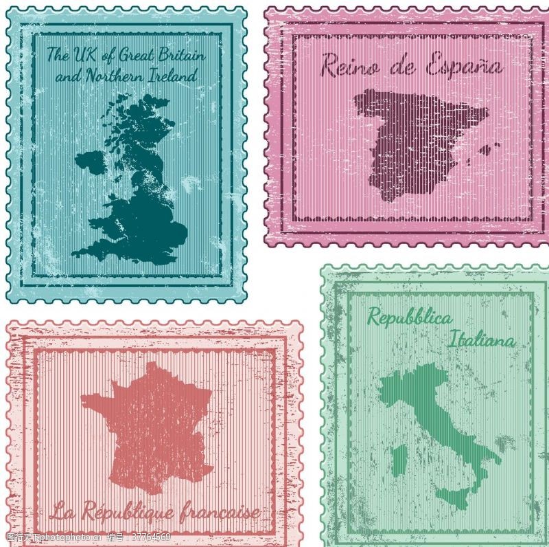 欧美邮票邮票