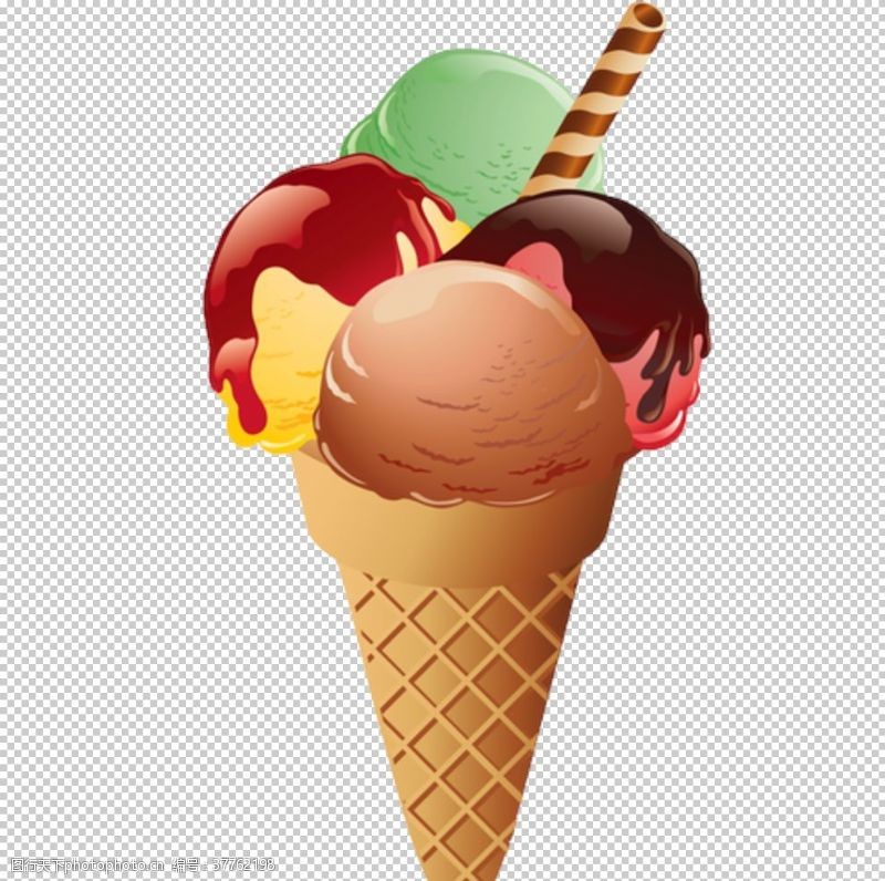 冰淇淋插画插画冰淇淋免抠素材
