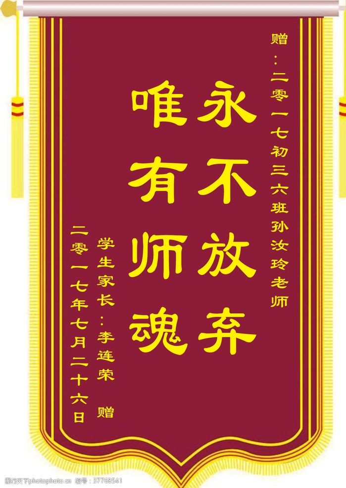 专家锦旗锦旗