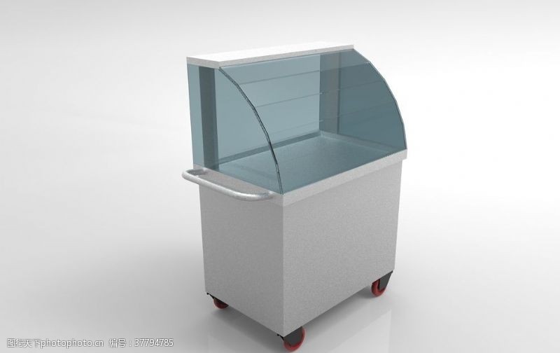 3D玻璃柜车售卖车