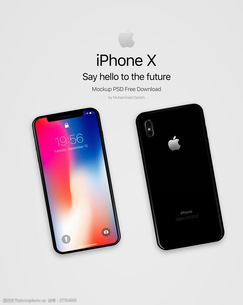 免费手机界面设计iPhoneX苹果手机素材