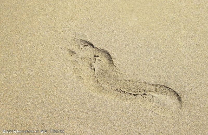 印度洋脚印鞋印足迹痕迹图片沙滩鞋