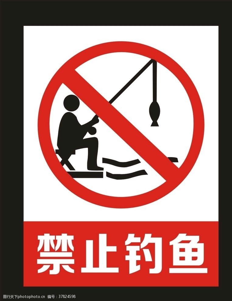 异形指示牌禁止钓鱼标牌