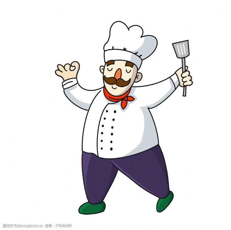 厨师卡通人物卡通厨师