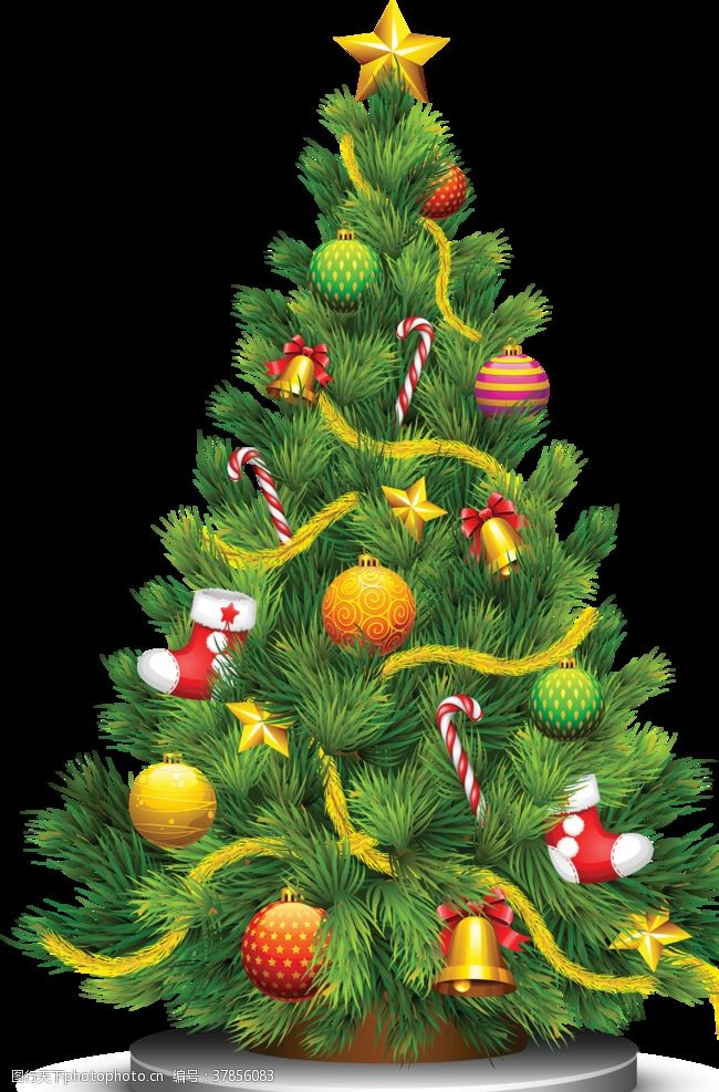 过圣诞PNG格式圣诞树