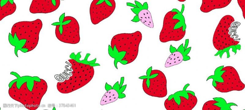 水果之王数码印花草莓