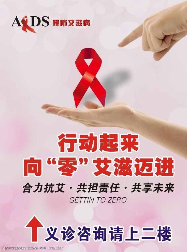 点点艾艾滋病海报