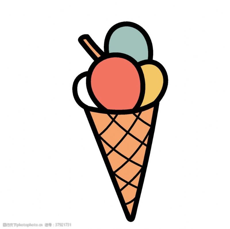 简单冰淇淋冰淇淋