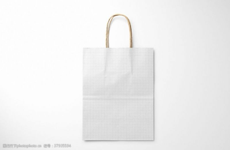 超市手提袋天然牛皮纸购物袋3实体模型套装