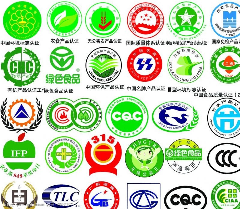 中国环境认证环保认证标识大全