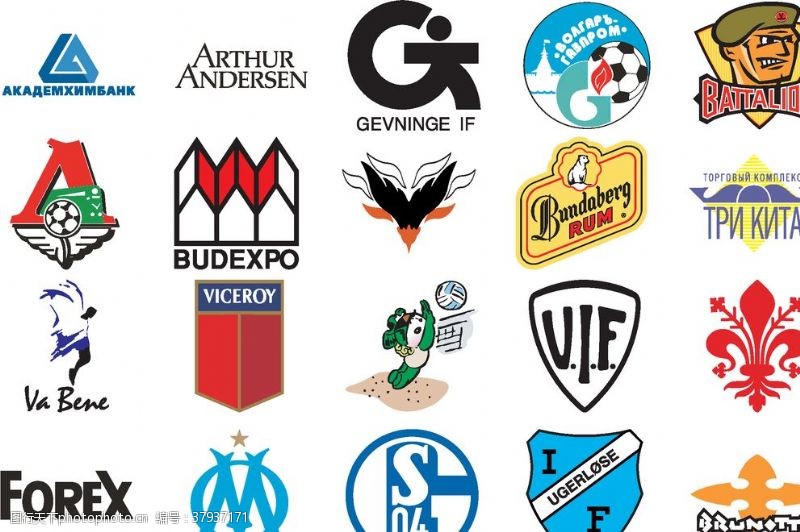 足球创意体育logo体育图标体育标