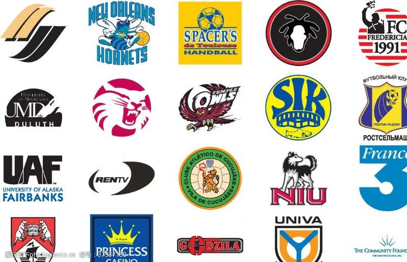 足球创意体育logo体育图标体育标