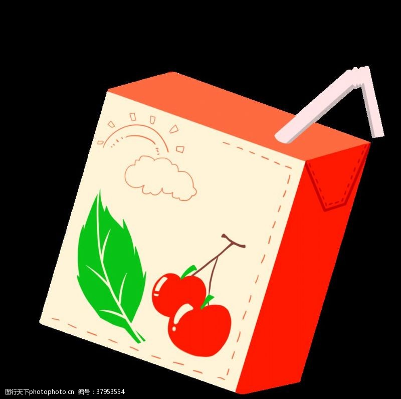果汁包装盒包装盒模板
