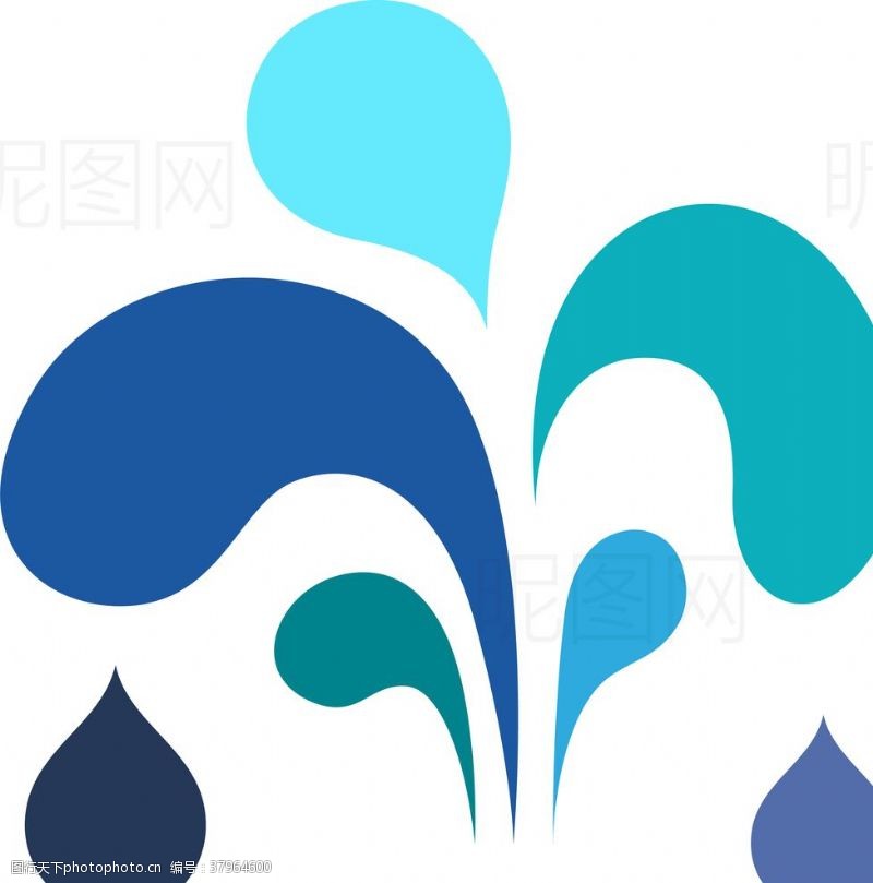 水滴标志喷泉LOGO