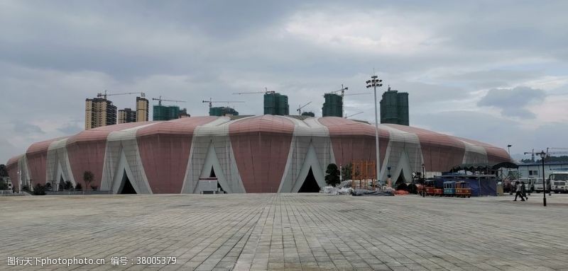 奥运会建筑大型车展体育馆