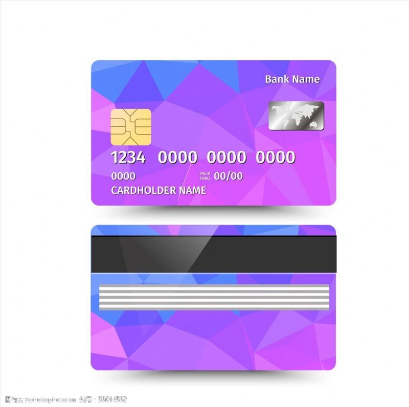磁条卡银行卡设计