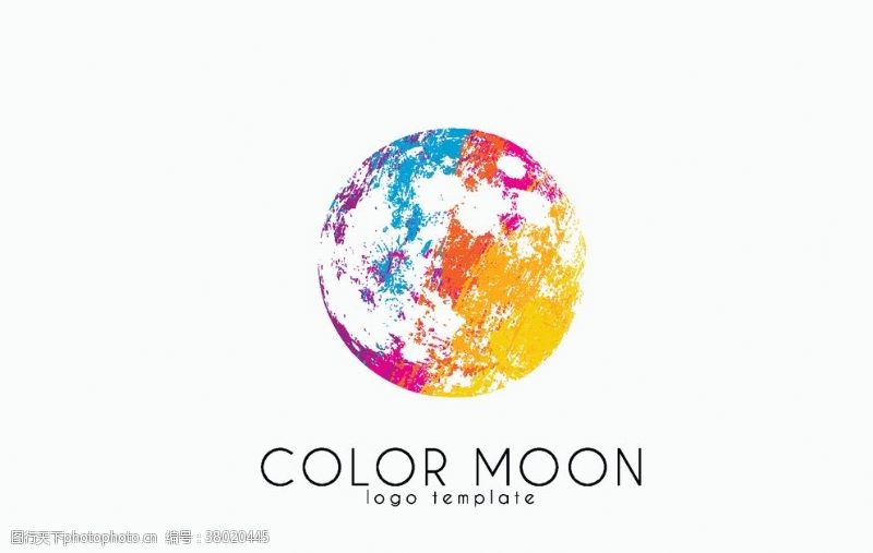 英文标志创意彩色logo