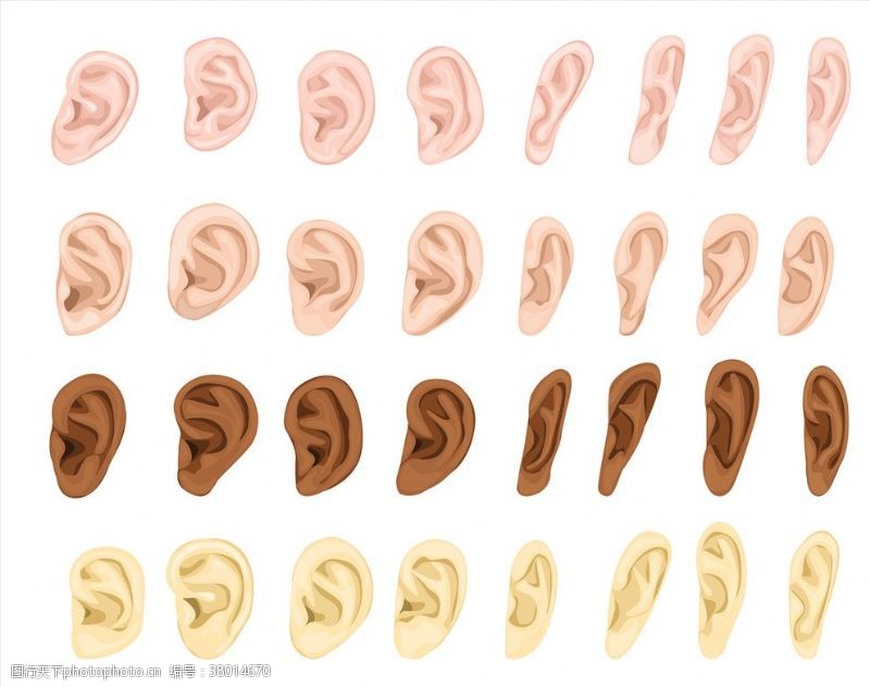 关爱听力健康耳朵素材
