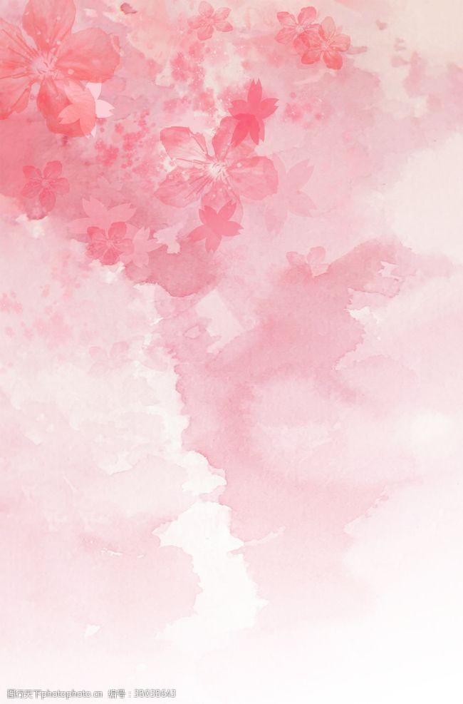 浪漫粉色花瓣背景