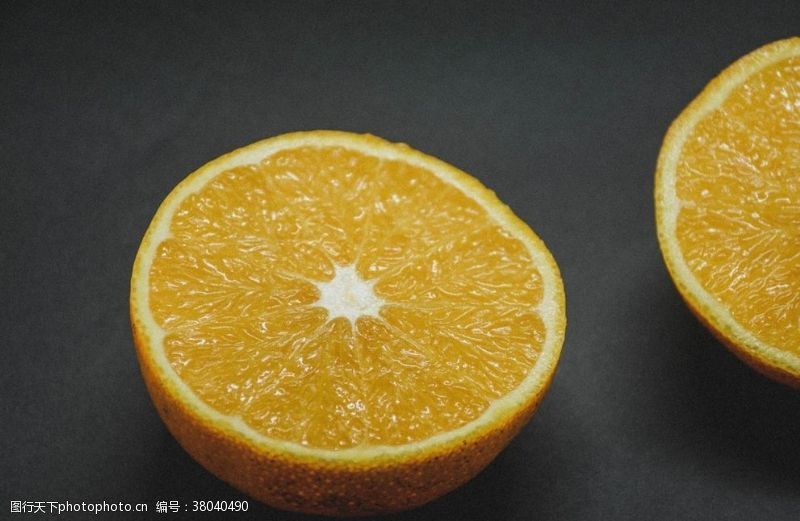 柑橘背景橙子切开的橙子
